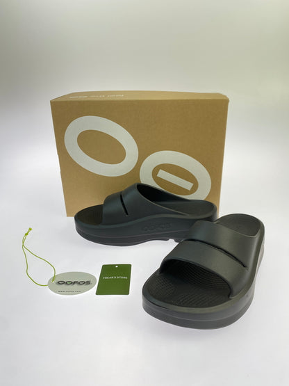 【中古品】【レディース】 OOFOS ウーフォス OOMEGA OOAHH ウーメガ ウーアー 厚底 リカバリー サンダル スライド型 靴 シューズ 167-260927-em-19-min サイズ：24.0cm カラー：ブラック 万代Net店
