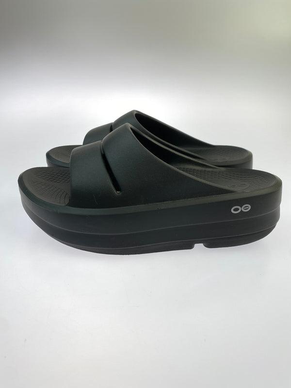 【中古品】【レディース】 OOFOS ウーフォス OOMEGA OOAHH ウーメガ ウーアー 厚底 リカバリー サンダル スライド型 靴 シューズ 167-260927-em-19-min サイズ：24.0cm カラー：ブラック 万代Net店