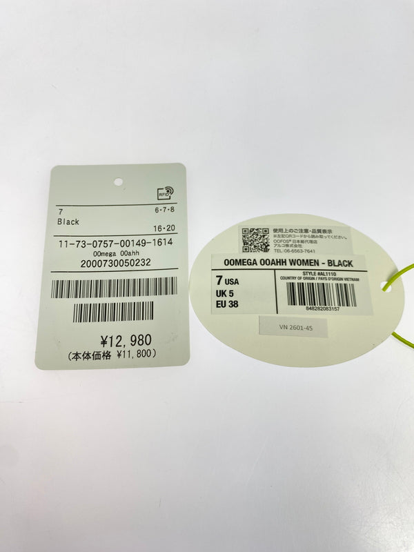 【中古品】【レディース】 OOFOS ウーフォス OOMEGA OOAHH ウーメガ ウーアー 厚底 リカバリー サンダル スライド型 靴 シューズ 167-260927-em-19-min サイズ：24.0cm カラー：ブラック 万代Net店