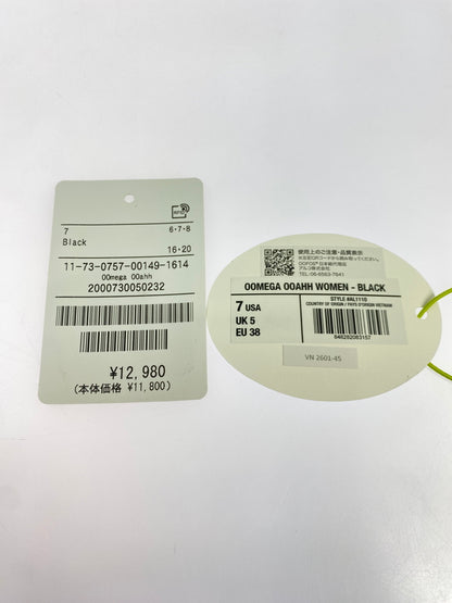 【中古品】【レディース】 OOFOS ウーフォス OOMEGA OOAHH ウーメガ ウーアー 厚底 リカバリー サンダル スライド型 靴 シューズ 167-260927-em-19-min サイズ：24.0cm カラー：ブラック 万代Net店