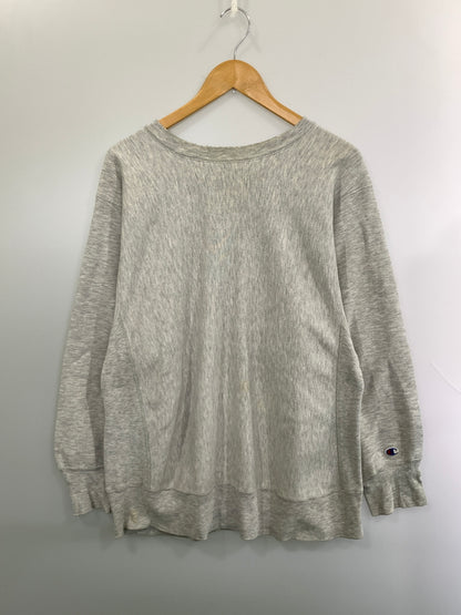 【現状渡し品】【メンズ】 CHAMPION チャンピオン 80's REVERSE WEAVE SWEATSHIRT SANTA CLARA CREW 80年代 リバースウィーブ スウェットシャツ トレーナー トップス 146-260930-yn-28-min サイズ：XL カラー：グレー 万代Net店
