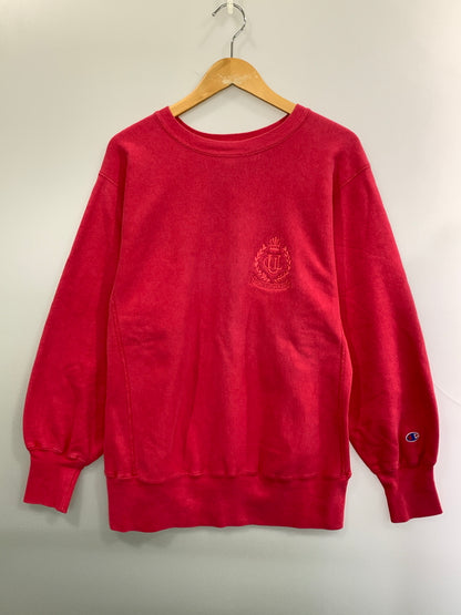 【中古品】【メンズ】 CHAMPION チャンピオン 90's REVERSE WEAVE SWEATSHIRT CAL LUTHERAN 90年代 リバースウィーブ スウェットシャツ トレーナー トップス 146-260930-yn-29-min サイズ：L カラー：ピンク 万代Net店