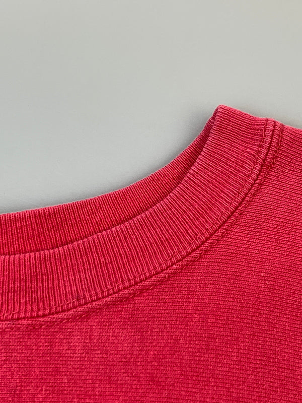 【中古品】【メンズ】 CHAMPION チャンピオン 90's REVERSE WEAVE SWEATSHIRT CAL LUTHERAN 90年代 リバースウィーブ スウェットシャツ トレーナー トップス 146-260930-yn-29-min サイズ：L カラー：ピンク 万代Net店