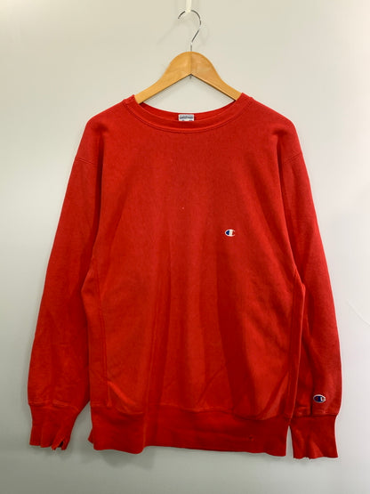 【現状渡し品】【メンズ】 CHAMPION チャンピオン 90's REVERSE WEAVE SWEATSHIRT 90年代 リバースウィーブ スウェットシャツ トップス 146-260930-yn-32-min サイズ：XL カラー：レッド 万代Net店