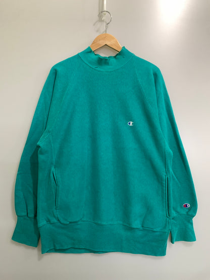 【現状渡し品】【メンズ】 CHAMPION チャンピオン 90'S REVERSE WEAVE SWEATSHIRT POCKET リバースウィーブ スウェットシャツ ポケット 90年代 ヴィンテージ メンズ トップス トレーナー 長袖 146-261002-em-15-min サイズ：XL カラー：ターコイズブルー 万代Net店
