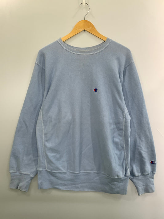 【中古品】【メンズ】 CHAMPION チャンピオン 90's REVERSE WEAVE SWEATSHIRT 90年代 リバースウィーブ スウェットシャツ トレーナー トップス 146-260930-yn-30-min サイズ：L カラー：ライトブルー 万代Net店