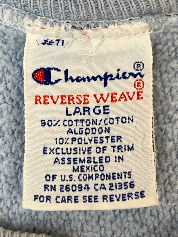 【中古品】【メンズ】 CHAMPION チャンピオン 90's REVERSE WEAVE SWEATSHIRT 90年代 リバースウィーブ スウェットシャツ トレーナー トップス 146-260930-yn-30-min サイズ：L カラー：ライトブルー 万代Net店