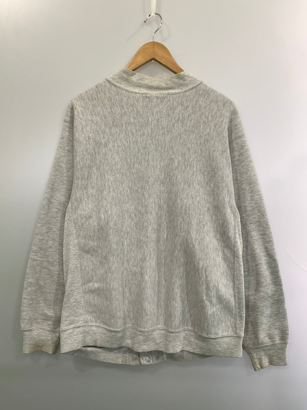 【中古品】【メンズ】 CHAMPION チャンピオン 90's REVERSE WEAVE SNAP CARDIGAN 90年代 リバースウィーブ スナップ カーディガン トップス 146-260930-yn-25-min サイズ：L カラー：グレー 万代Net店