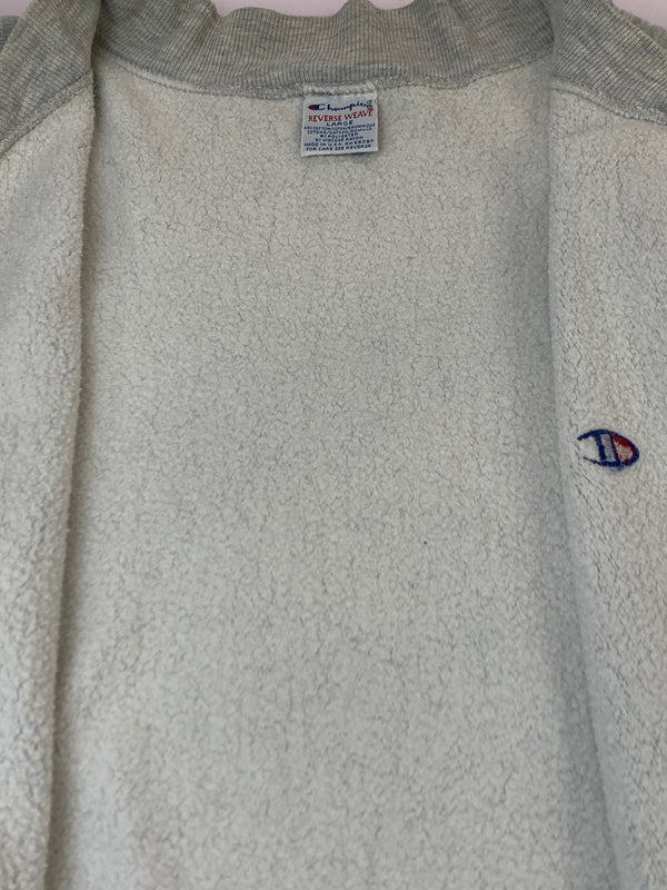 【中古品】【メンズ】 CHAMPION チャンピオン 90's REVERSE WEAVE SNAP CARDIGAN 90年代 リバースウィーブ スナップ カーディガン トップス 146-260930-yn-25-min サイズ：L カラー：グレー 万代Net店