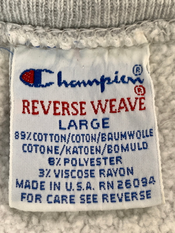 【中古品】【メンズ】 CHAMPION チャンピオン 90's REVERSE WEAVE SNAP CARDIGAN 90年代 リバースウィーブ スナップ カーディガン トップス 146-260930-yn-25-min サイズ：L カラー：グレー 万代Net店