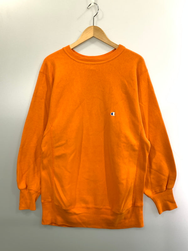 【中古品】【メンズ】 CHAMPION チャンピオン 90's REVERSE WEAVE SWEATSHIRT 90年代 リバースウィーブ スウェットシャツ トップス 146-260930-yn-31-min サイズ：XL カラー：オレンジ 万代Net店