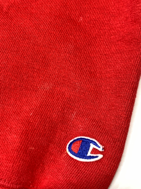 【中古品】【メンズ】 CHAMPION チャンピオン 90's REVERSE WEAVE HOODIE DUQUESNE LIGHT 90年代 リバースウィーブ フーディー パーカー トップス 146-260930-yn-27-min サイズ：M カラー：レッド 万代Net店