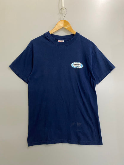 【中古品】【メンズ】 HAAGEN-DAZS ハーゲンダッツ 00'S LOGO TEE ロゴ Ｔシャツ トップス 146-260926-zi-19-min サイズ：Ｍ カラー：ブルー 万代Net店