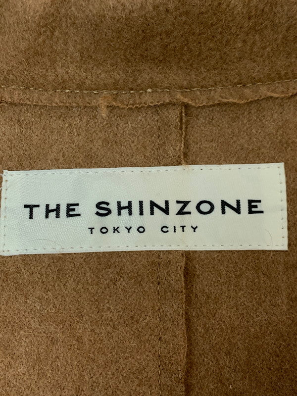 【中古品】【レディース】 THE SHINZONE ザ シンゾーン ピークドラペルジャケット 17AMSC053 ライトアウター 169-260929-hu-07-min サイズ：34 カラー：キャメル系 万代Net店