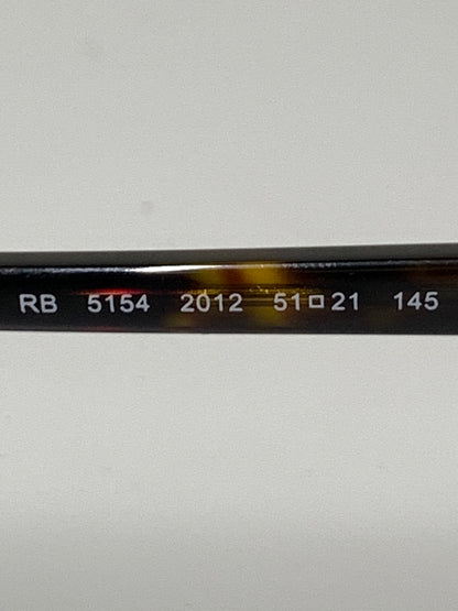 【中古品】【メンズ/レディース】 RAY-BAN レイバン クラブマスター RB5154 メガネフレーム 51□21-145 オプティカルモデル 眼鏡 203-260927-em-45-min カラー：ブラウン系 万代Net店