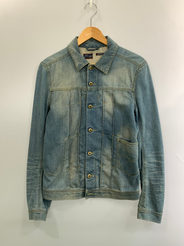 【中古品】【メンズ】 DIESEL ディーゼル DENIM JACKET デニム ジャケット アウター Gジャン 141-260929-hu-17-min サイズ：S カラー：ライトインディゴ 万代Net店