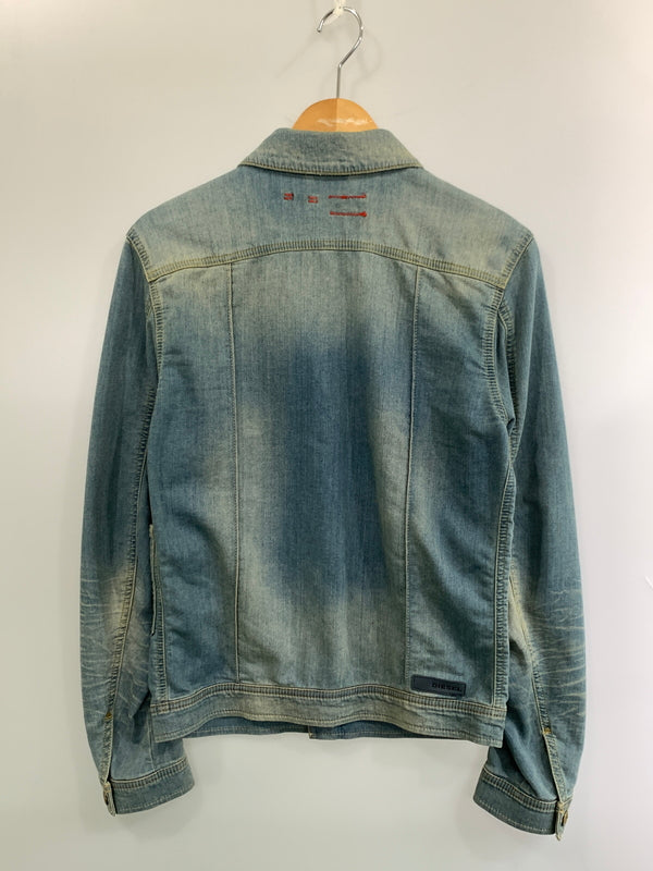 【中古品】【メンズ】 DIESEL ディーゼル DENIM JACKET デニム ジャケット アウター Gジャン 141-260929-hu-17-min サイズ：S カラー：ライトインディゴ 万代Net店