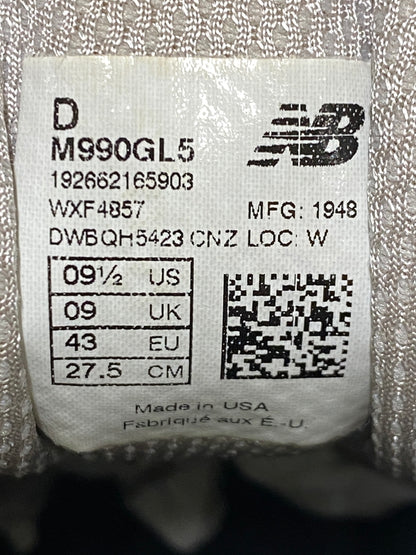 【現状渡し品】【メンズ】 NEW BALANCE ニューバランス 990V5 靴 シューズ スニーカー SNEAKERS 163-260926-zi-37-min サイズ：27.5cm カラー：グレー 万代Net店