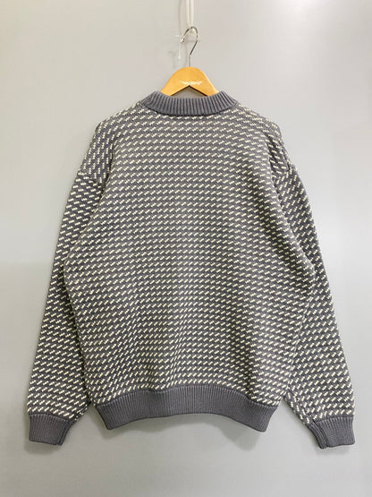 【中古品】【メンズ】 L.L.BEAN エルエルビーン 5575-2030 WAYNE BIRDS EYE SWEATER ウェイン セーター バーズアイ 144-260926-zi-08-min サイズ：L カラー：グレー系 万代Net店