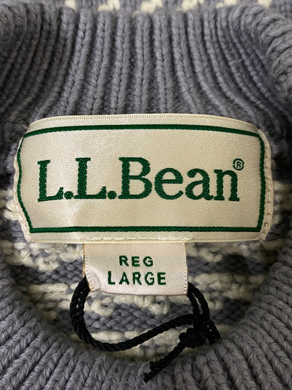 【中古品】【メンズ】 L.L.BEAN エルエルビーン 5575-2030 WAYNE BIRDS EYE SWEATER ウェイン セーター バーズアイ 144-260926-zi-08-min サイズ：L カラー：グレー系 万代Net店