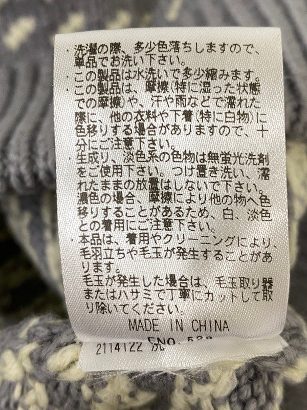 【中古品】【メンズ】 L.L.BEAN エルエルビーン 5575-2030 WAYNE BIRDS EYE SWEATER ウェイン セーター バーズアイ 144-260926-zi-08-min サイズ：L カラー：グレー系 万代Net店