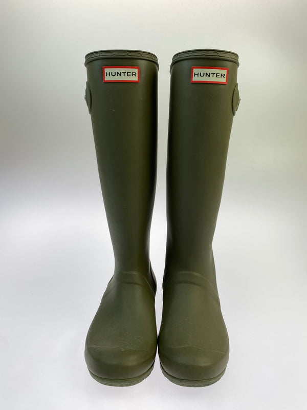 【中古品】【レディース】 HUNTER ハンター レインブーツ ロング レインシューズ レディース ゴム長靴 167-260927-em-18-min サイズ：UK4 カラー：カーキ 万代Net店
