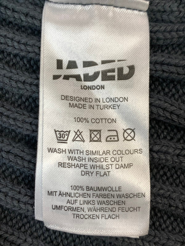 【中古品】【メンズ】 JADED LONDON ジェイデッド ロンドン セーター リブ ニット トップス 141-260929-hu-08-min サイズ：M カラー：グレー 万代Net店