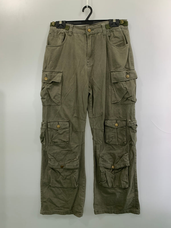【中古品】【メンズ】 AELFRIC EDEN エルフリック エデン CARGO PANTS カーゴ パンツ ボトムス 142-261027-jt-35-min サイズ：34 カラー：ライトオリーブ 万代Net店