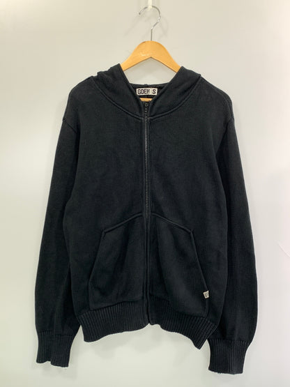【現状渡し品】【メンズ】 GOOD ENOUGH グッドイナフ 90S ZIP KNIT HOODIE ジップニットフーディ パーカー 142-261003-ta-08-min サイズ：S カラー：ブラック系 万代Net店