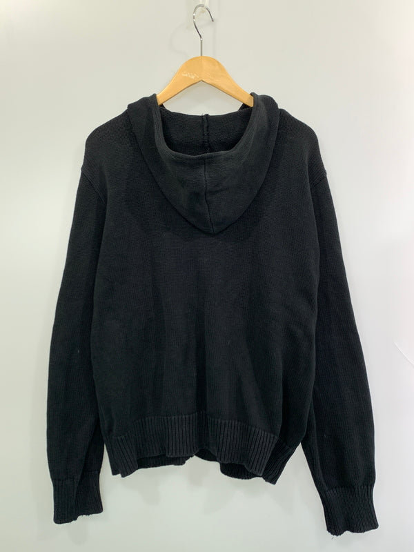 【現状渡し品】【メンズ】 GOOD ENOUGH グッドイナフ 90S ZIP KNIT HOODIE ジップニットフーディ パーカー 142-261003-ta-08-min サイズ：S カラー：ブラック系 万代Net店