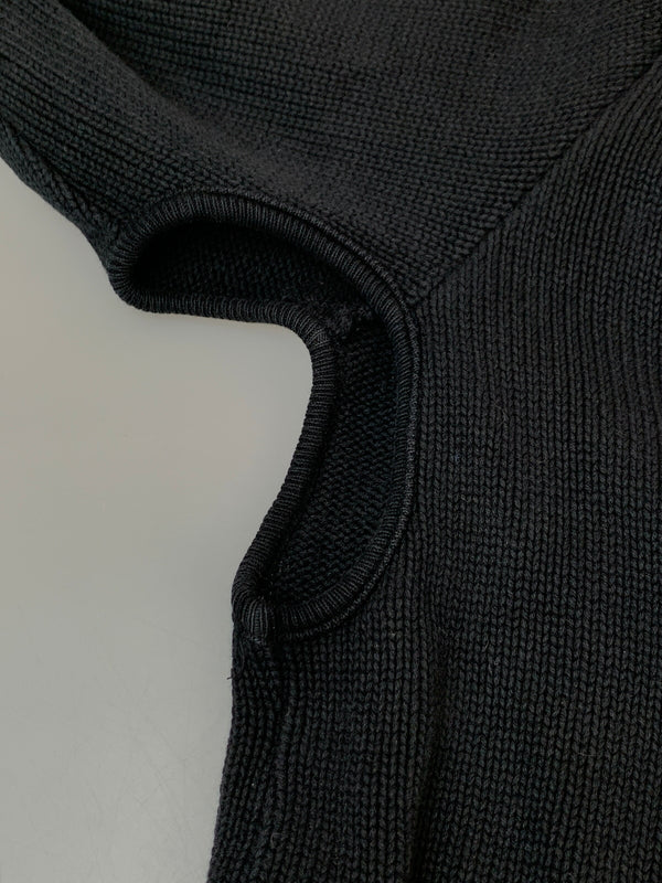 【現状渡し品】【メンズ】 GOOD ENOUGH グッドイナフ 90S ZIP KNIT HOODIE ジップニットフーディ パーカー 142-261003-ta-08-min サイズ：S カラー：ブラック系 万代Net店