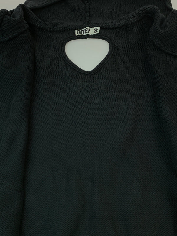 【現状渡し品】【メンズ】 GOOD ENOUGH グッドイナフ 90S ZIP KNIT HOODIE ジップニットフーディ パーカー 142-261003-ta-08-min サイズ：S カラー：ブラック系 万代Net店