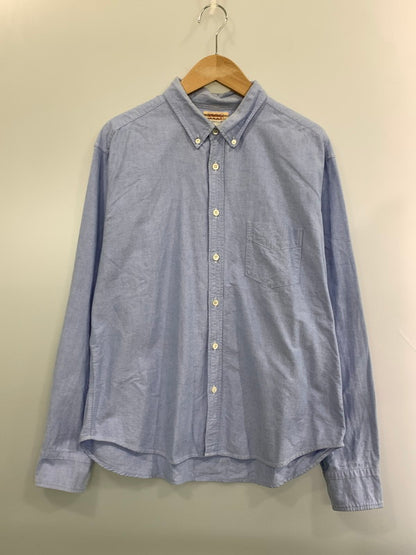【中古品】【メンズ】 THE REAL MCCOY'S ザリアルマッコイズ BUTTON DOWN SHIRT ボタン ダウン シャツ 長袖 ロングスリーブ 145-260929-hu-05-min サイズ：表記消えのため不明 カラー：ブルー 万代Net店