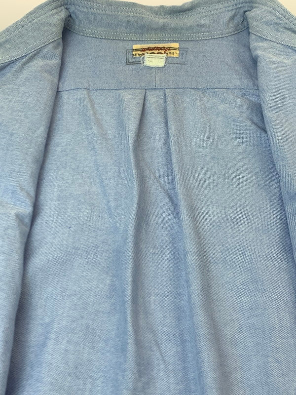 【中古品】【メンズ】 THE REAL MCCOY'S ザリアルマッコイズ BUTTON DOWN SHIRT ボタン ダウン シャツ 長袖 ロングスリーブ 145-260929-hu-05-min サイズ：表記消えのため不明 カラー：ブルー 万代Net店