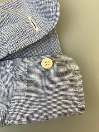【中古品】【メンズ】 THE REAL MCCOY'S ザリアルマッコイズ BUTTON DOWN SHIRT ボタン ダウン シャツ 長袖 ロングスリーブ 145-260929-hu-05-min サイズ：表記消えのため不明 カラー：ブルー 万代Net店
