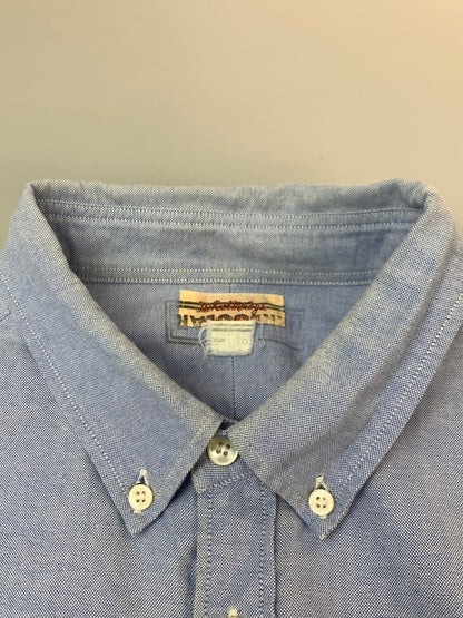 【中古品】【メンズ】 THE REAL MCCOY'S ザリアルマッコイズ BUTTON DOWN SHIRT ボタン ダウン シャツ 長袖 ロングスリーブ 145-260929-hu-05-min サイズ：表記消えのため不明 カラー：ブルー 万代Net店