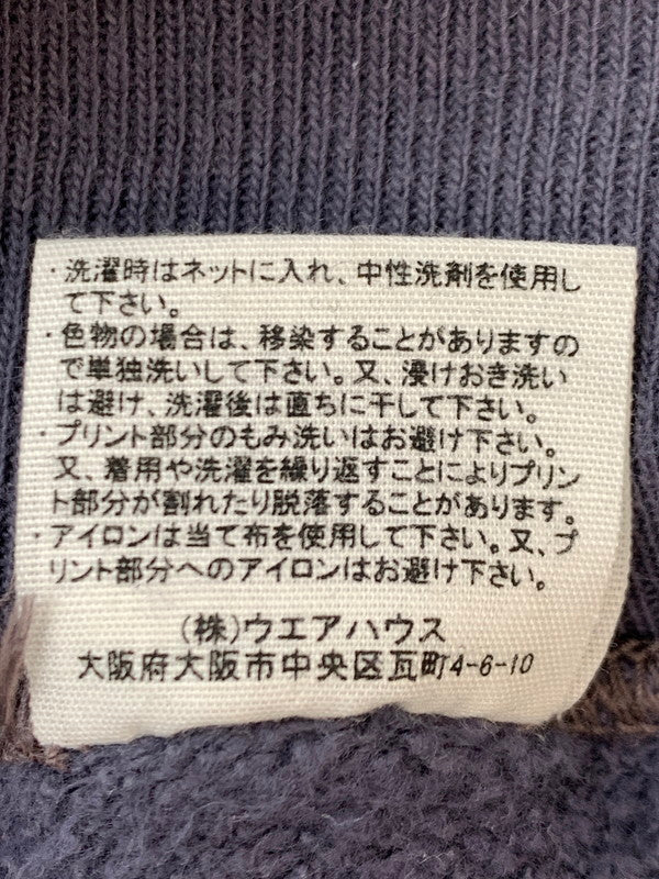 【中古品】【メンズ】 WAREHOUSE ウエアハウス SET IN HOODIE セット イン フーディー パーカー トップス 145-260929-hu-06-min サイズ：44 カラー：ネイビー系（くすみ） 万代Net店