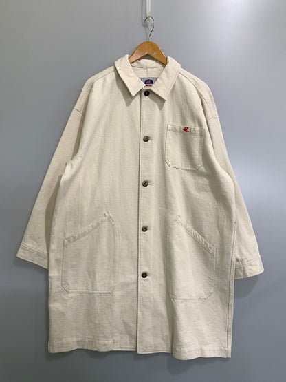 【中古品】【メンズ】 LE PIGEON VOYAGEUR ルピジョンヴォワイヤジュール LONG COVERALLS ロングカバーオール PGA3-25U002 アウター 145-261023-hu-08-min サイズ：L カラー：クリーム色系 万代Net店
