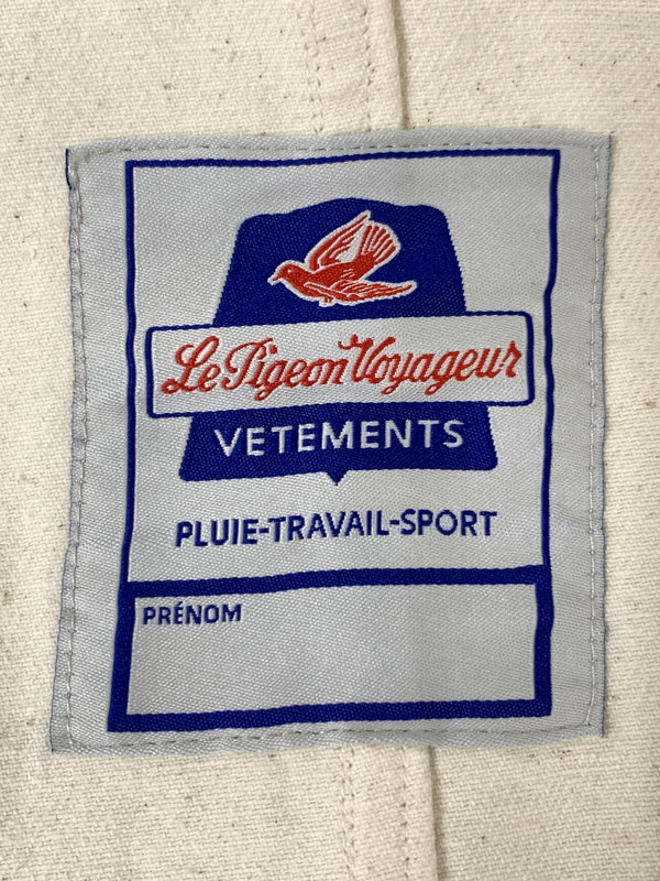 【中古品】【メンズ】 LE PIGEON VOYAGEUR ルピジョンヴォワイヤジュール LONG COVERALLS ロングカバーオール PGA3-25U002 アウター 145-261023-hu-08-min サイズ：L カラー：クリーム色系 万代Net店