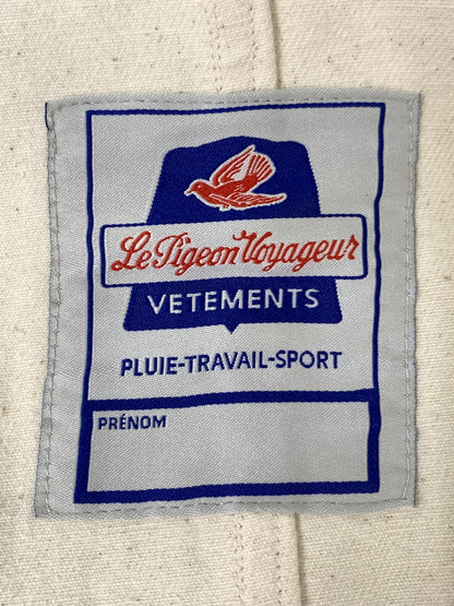 【中古品】【メンズ】 LE PIGEON VOYAGEUR ルピジョンヴォワイヤジュール LONG COVERALLS ロングカバーオール PGA3-25U002 アウター 145-261023-hu-08-min サイズ：L カラー：クリーム色系 万代Net店