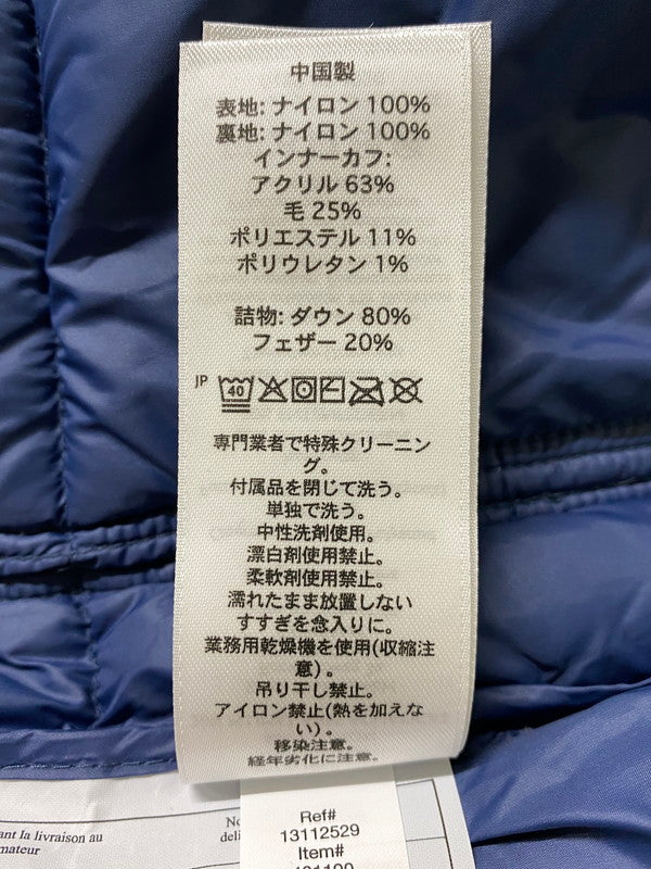 【中古美品】【メンズ】 EDDIE BAUER エディー・バウアー × ASAP ROCKEY エイサップ・ロッキー EBTEK DUCK DOWN エブテック ダック ダウン アウター 144-260926-zi-09-min サイズ：S カラー：ブルー 万代Net店