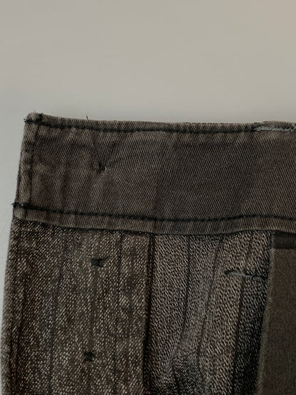 【中古品】【メンズ】 RALPH LAUREN RRL ラルフローレン ダブルアールエル BLACK CHAMBRAY PANTS ブラックシャンブレーパンツ ワークパンツ 157-261003-ta-10-min サイズ：32×30 カラー：グレー系 万代Net店