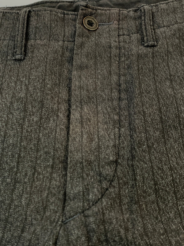 【中古品】【メンズ】 RALPH LAUREN RRL ラルフローレン ダブルアールエル BLACK CHAMBRAY PANTS ブラックシャンブレーパンツ ワークパンツ 157-261003-ta-10-min サイズ：32×30 カラー：グレー系 万代Net店