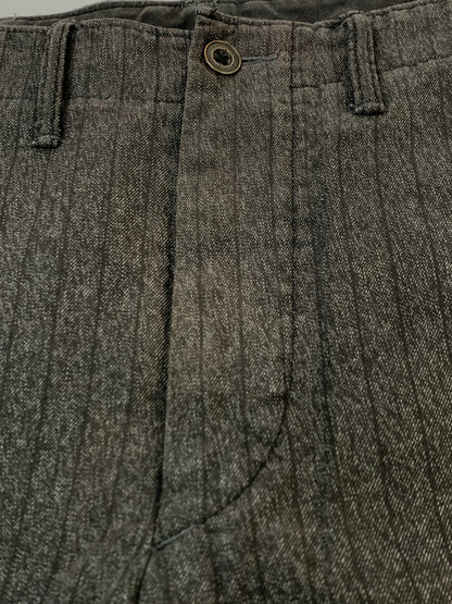 【中古品】【メンズ】 RALPH LAUREN RRL ラルフローレン ダブルアールエル BLACK CHAMBRAY PANTS ブラックシャンブレーパンツ ワークパンツ 157-261003-ta-10-min サイズ：32×30 カラー：グレー系 万代Net店