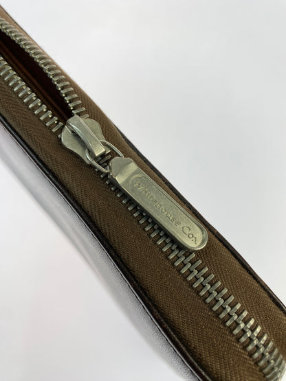 【現状渡し品】【メンズ】 WHITE HOUSE COX ホワイトハウスコックス ラウンドファスナーウォレット 小物 財布 201-260929-hu-41-min カラー：ブラウン 万代Net店