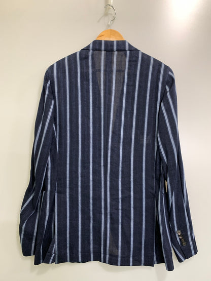 【中古品】【メンズ】 LARDINI ラルディーニ TAILORED JACKET テーラード ジャケット メンズ 上着 141-261002-em-12-min サイズ：48 7REG カラー：ネイビー系 万代Net店