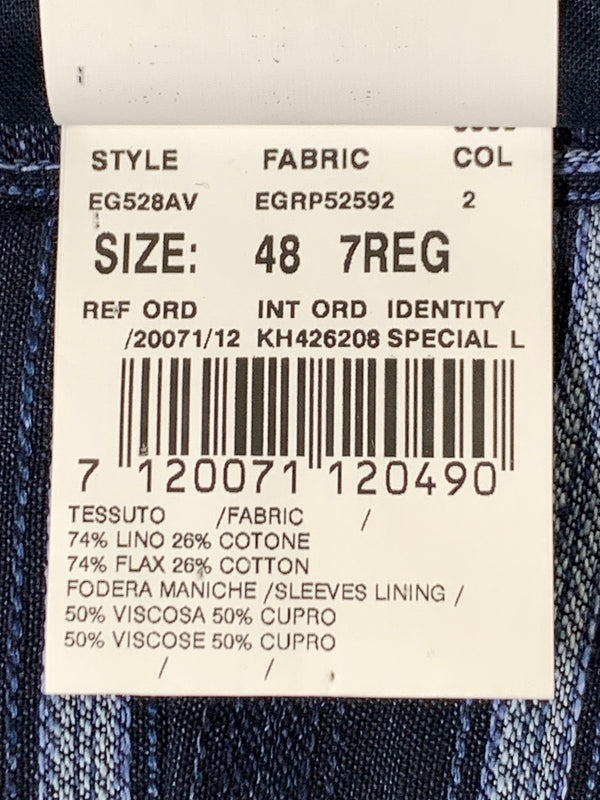 【中古品】【メンズ】 LARDINI ラルディーニ TAILORED JACKET テーラード ジャケット メンズ 上着 141-261002-em-12-min サイズ：48 7REG カラー：ネイビー系 万代Net店