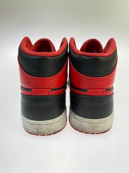 【中古品】【メンズ】 NIKE ナイキ AIR JORDAN 1 MID エア ジョーダン ワン ミッド DQ8426-060 靴 シューズ スニーカー 160-260929-hu-24-min カラー：ブラック/レッド 万代Net店