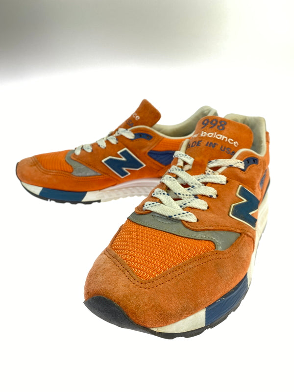 【中古品】【メンズ】 NEW BALANCE ニューバランス USA製 M998CTL 靴 スニーカー シューズ 162-260929-hu-27-min カラー：オレンジ系/ネイビー 万代Net店