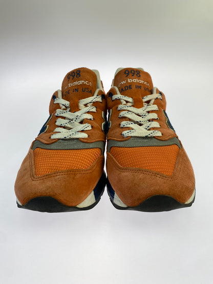 【中古品】【メンズ】 NEW BALANCE ニューバランス USA製 M998CTL 靴 スニーカー シューズ 162-260929-hu-27-min カラー：オレンジ系/ネイビー 万代Net店